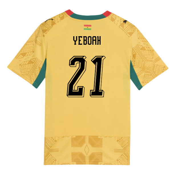 2026-2027 Ghana Away Shirt (Kids) (Yeboah 21)-SoccerKits Hub | Buy Soccer Jerseys Online